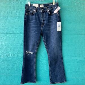 CITIZENS OF HUMANITY DEMY FLARE DISTRESSED TEMPO COLOR SIZE 28 NWT